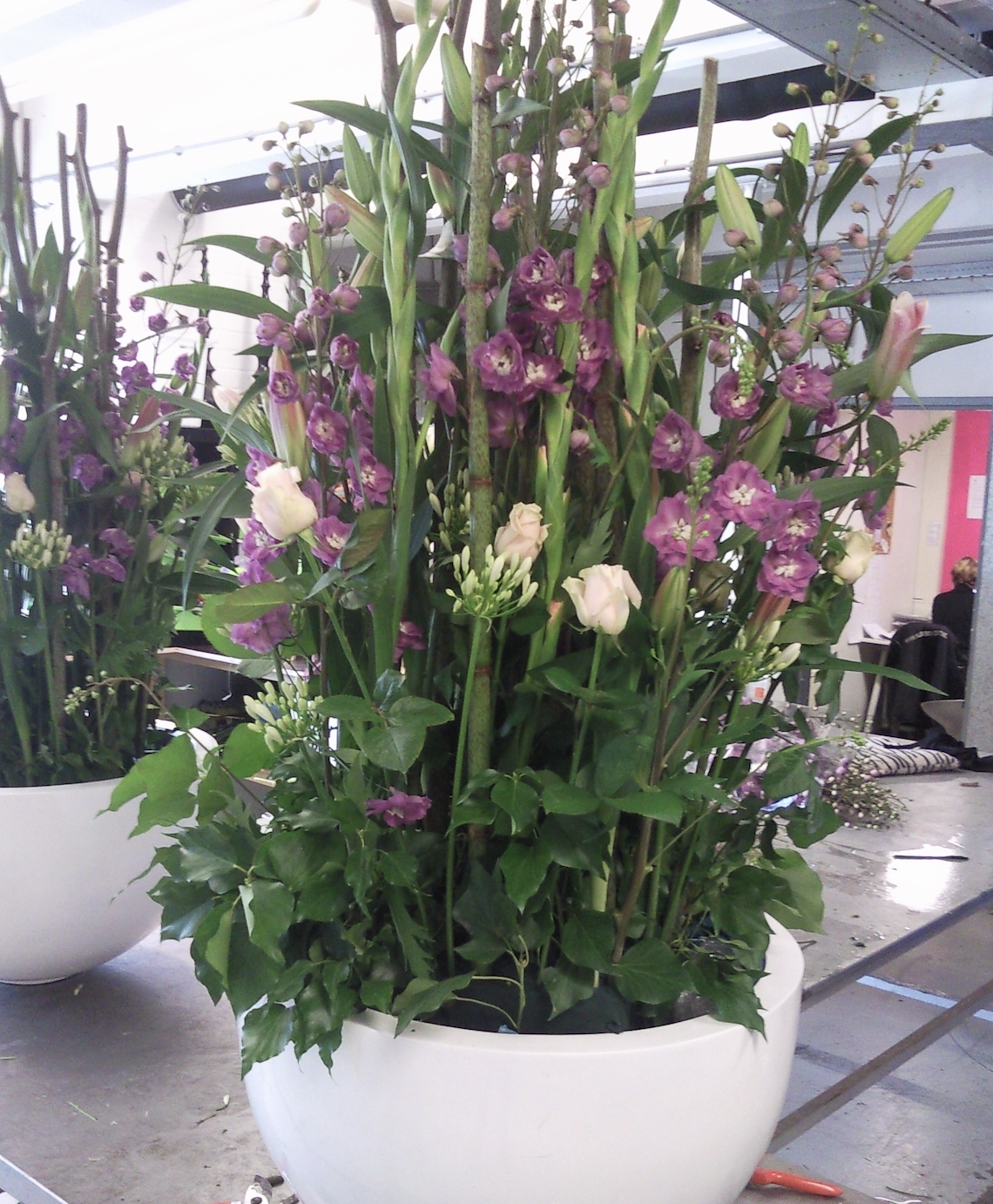 Podium stuk roze wit